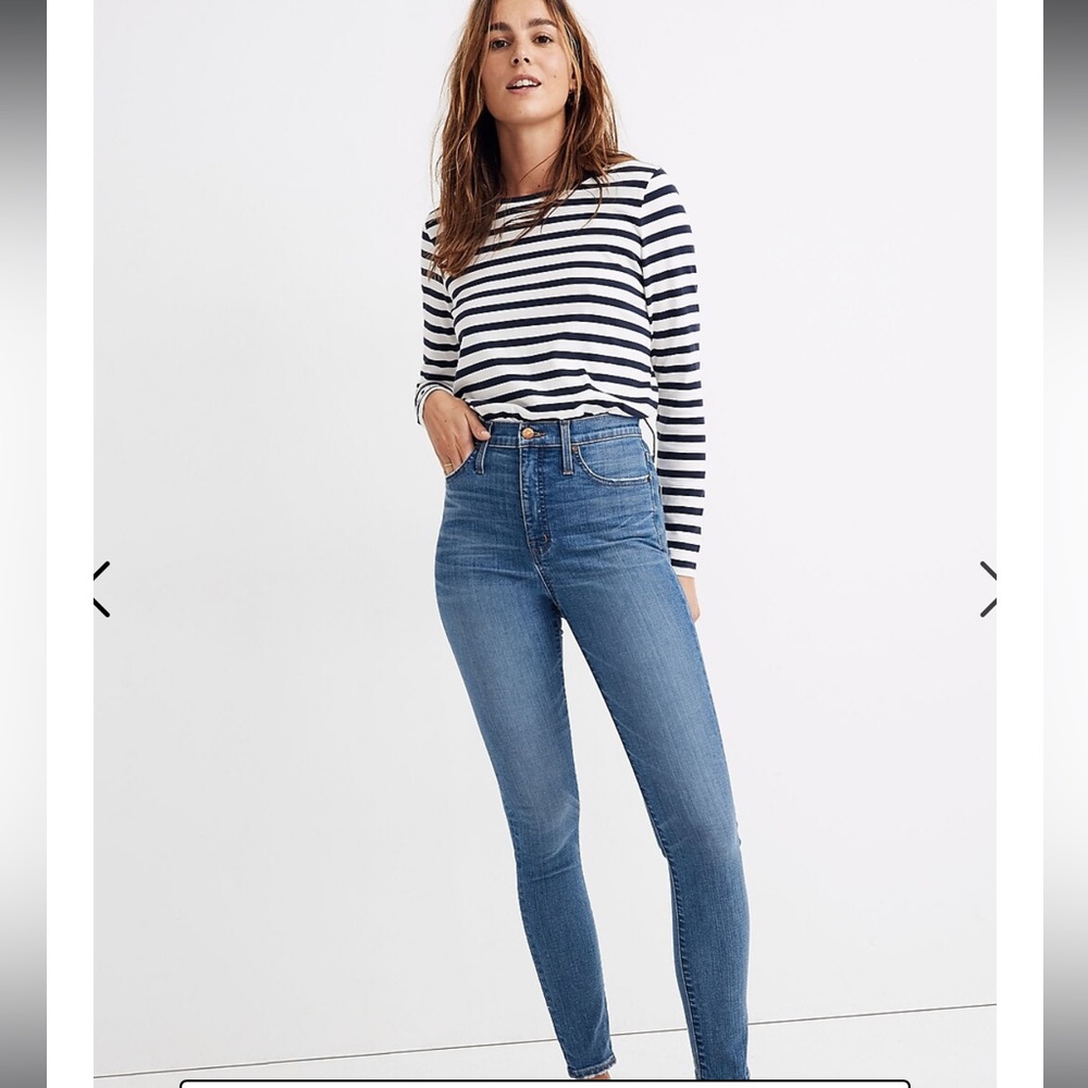 Madewell 11" High-Rise Skinny Jeans in Maricopa Wash, Size 28